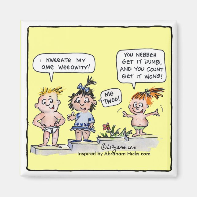 Imã Crianças De Cartoons Eu Crio Meu Próprio Magneto D (Frente)