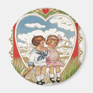 Imã Crianças do dia dos namorados do Victorian do