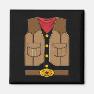 Imã Crianças do Halloween do Cowboy Ocidental