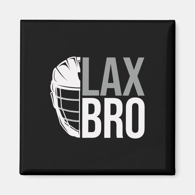 Imã Crianças do Lex Bro Funny Lacrosse Player (Frente)