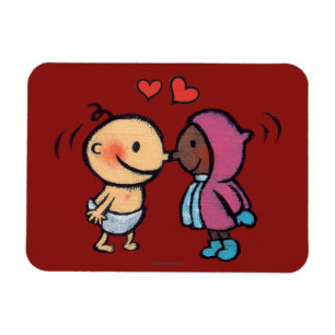 Ímã Crianças do Nose Eskimo Amigável