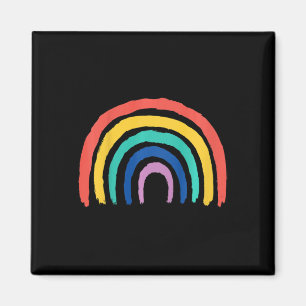 Imã Crianças Doentes Design Pintadas Rainbow Girl Gi