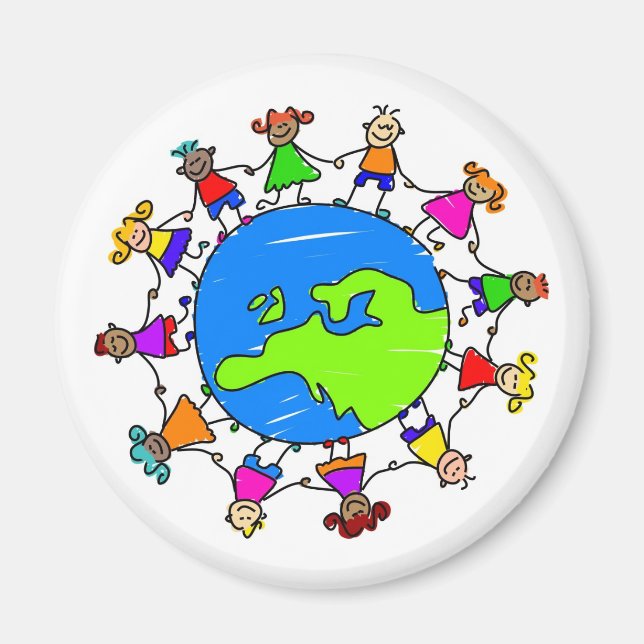 Imã Crianças Europeias (Frente)