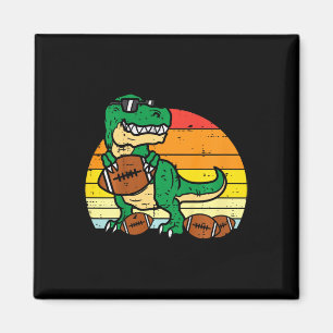 Imã Crianças Futebol Americano Trex Dinossauro Retro M