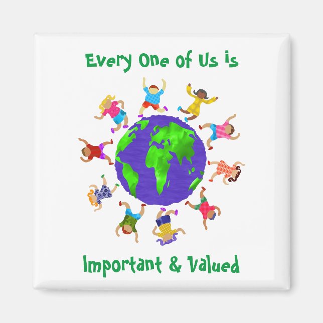 Imã Crianças importantes e valiosas (Frente)