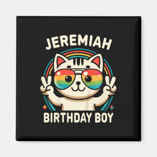 Imã Crianças: Jeremiah Birthday Boy Cat