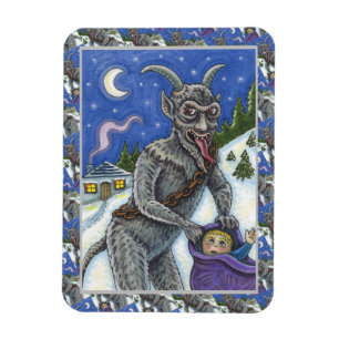 ÍMÃ CRIANÇAS KRAMPUS E NAUGHTY, HISTÓRIA ESCURA DE NAT