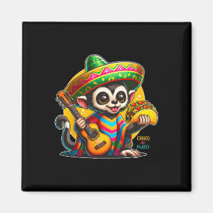 Imã Crianças Macacos Mexicanos Com Sombrero E Poncho C