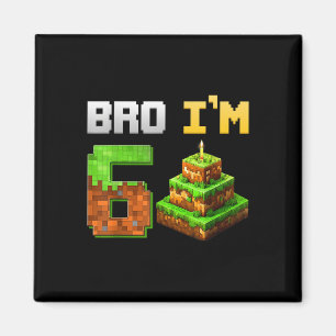 Imã Crianças Menino É Meu Jogo De Aniversário De 6, Pi