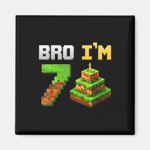 Imã Crianças Menino É Meu Jogo De Aniversário De 7, Pi