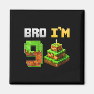 Imã Crianças Meninos É O Meu 9º Aniversário Jogo De Br