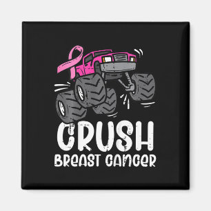 Imã Crianças Monstro Caminhão Rosa Cancer Sensibilizaç