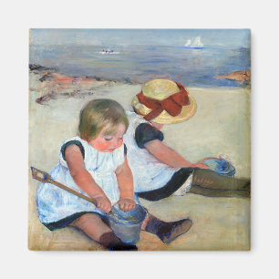 Imã Crianças na praia, Cassatt