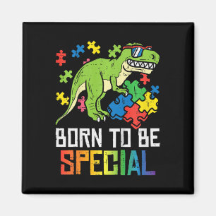 Imã Crianças Nascer Especial Trex Quebra-cabeça Dino B