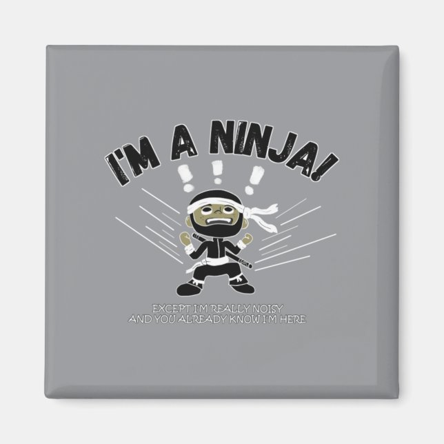 Imã Crianças Ninja Barulhentas (Frente)