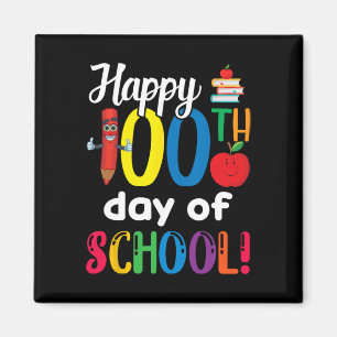 Imã Crianças Professoras Oferecem Feliz 100º Dia Da Es
