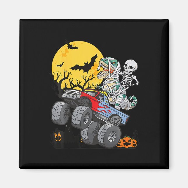 Imã Crianças Skeleton Monster Truck Moon Todd (Frente)