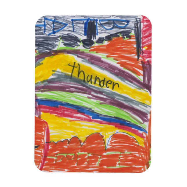 Ímã Crianças trabalho de arte guardam arte ou foto (Vertical)