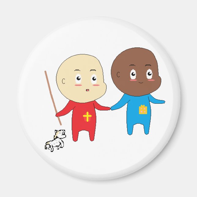 Imã Crianças utilitárias Ruas de bebês de arte Nichola (Frente)