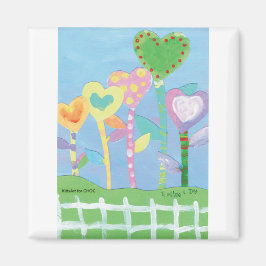 Imã CriançasArt para COC - Corações com Cerca de Picke