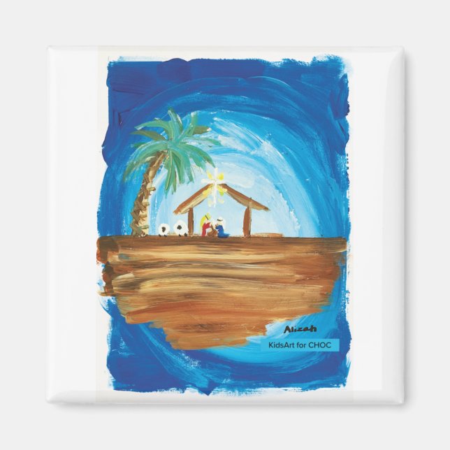 Imã CriançasArt para o Choc - Paz na Terra (Frente)