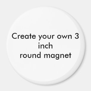 Imã Criar seu próprio ímã redondo de 3 polegadas