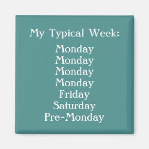 Imã Criar seus próprios cerceta e branco engraçados 