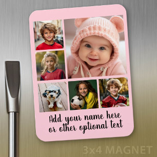 Ímã Criar uma Colagem de Fotos Personalizada com 6 Fot