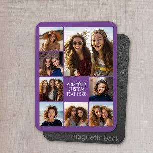 Ímã Criar uma Colagem de Fotos Personalizada com 8 Fot