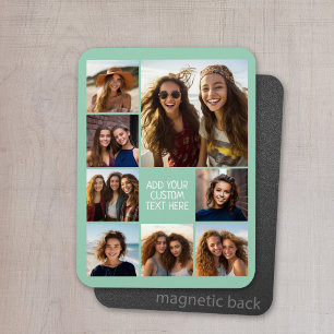 Ímã Criar uma Colagem de Fotos Personalizada com 8 Fot