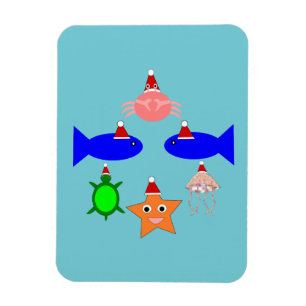 Ímã Criaturas do Mar de Natal
