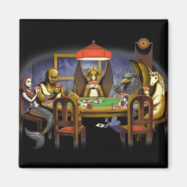 Imã Criaturas Míticas Jogando Pôquer