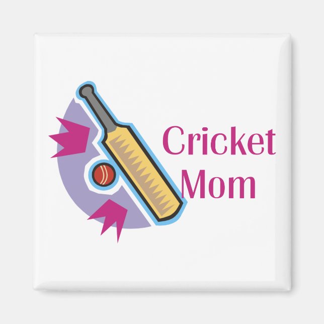 Imã Cricket Mãe Magnets (Frente)