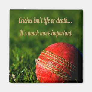 Imã Cricket Red Ball Motivação Engraçada