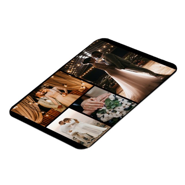 Ímã Crie a sua própria colagem de 4 fotos (Left Side)