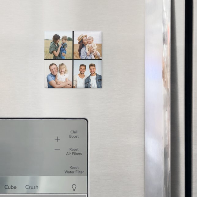 Imã Crie a sua própria colagem de 4 fotos (In Situ (Fridge))