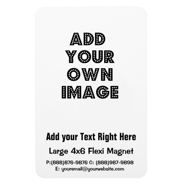 Ímã Crie a sua própria Imã de geladeira flexível de ne (Vertical)