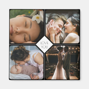 Imã Crie As Suas Próprias 4 Fotografias