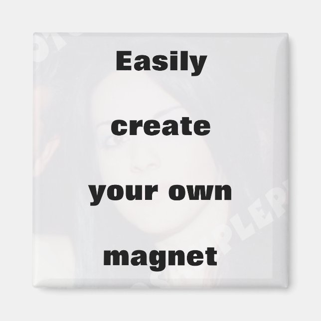Imã Crie facilmente o seu ímã Remova o texto grande! (Frente)