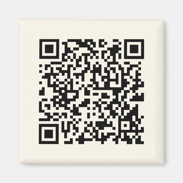 Imã Crie Instantaneamente um Código QR | Branco Esmaec (Frente)
