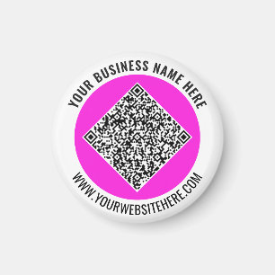 Imã Crie o Design do Seu Ímã Promocional de QR Code Ad