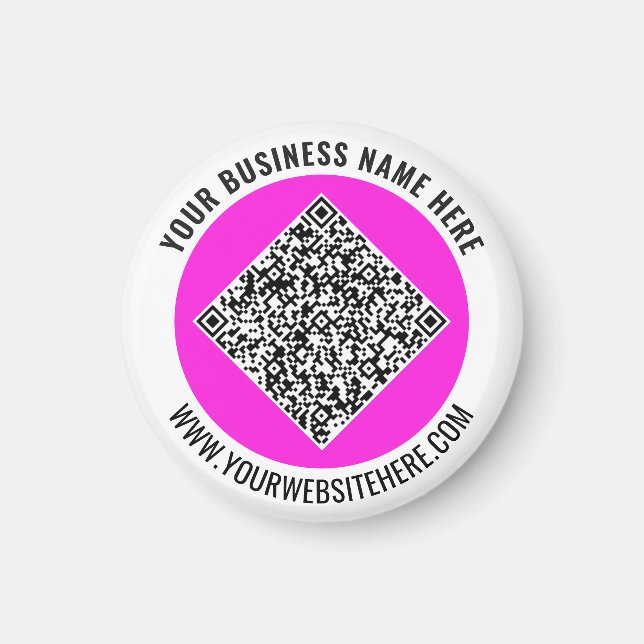 Imã Crie o Design do Seu Ímã Promocional de QR Code Ad (Frente)