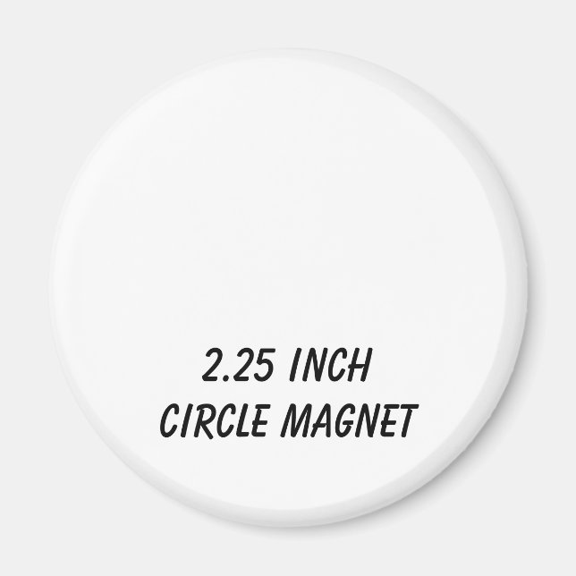 Imã Crie seu círculo personalizado de 2,25"  (Frente)
