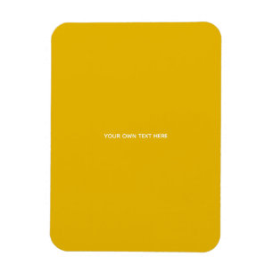 Ímã Crie Seu Próprio Design Amarelo Personalizado
