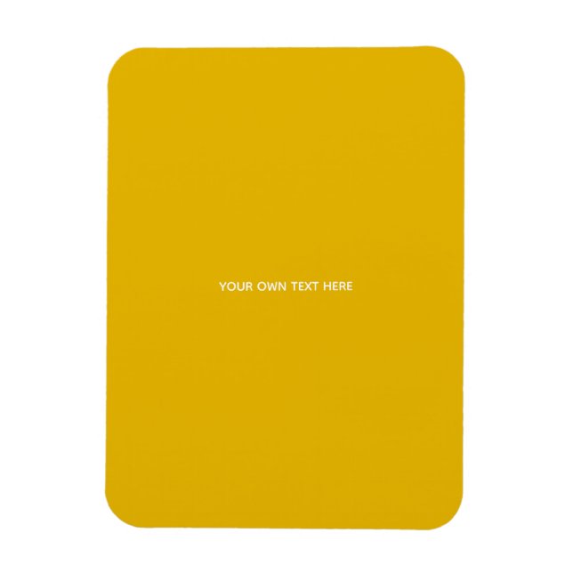 Ímã Crie Seu Próprio Design Amarelo Personalizado (Vertical)