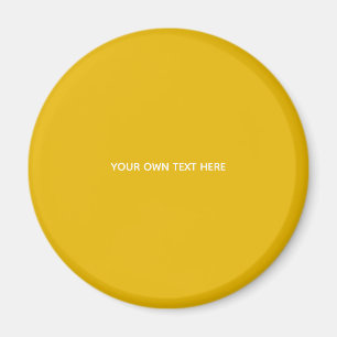 Imã Crie Seu Próprio Design Amarelo Personalizado