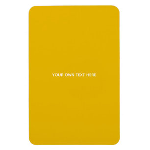 Ímã Crie Seu Próprio Design Amarelo Personalizado