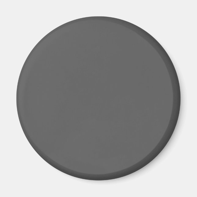 Imã Crie seu próprio design personalizado cinza escuro (Frente)