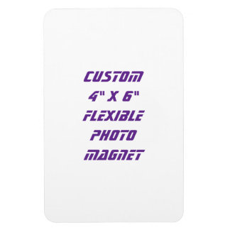 Ímã Crie seu próprio foto flexível personalizado 4" x