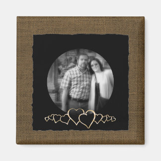 Imã CRIE seu próprio | Foto rustic personalizada